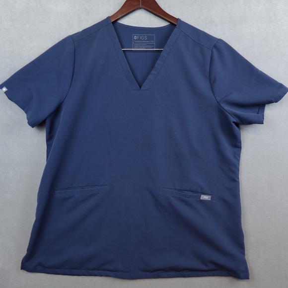 Figs Casma Scrub Top XXL Dark Harbor Pockets Short Sleeve Technical Collection - Picture 1 of 8